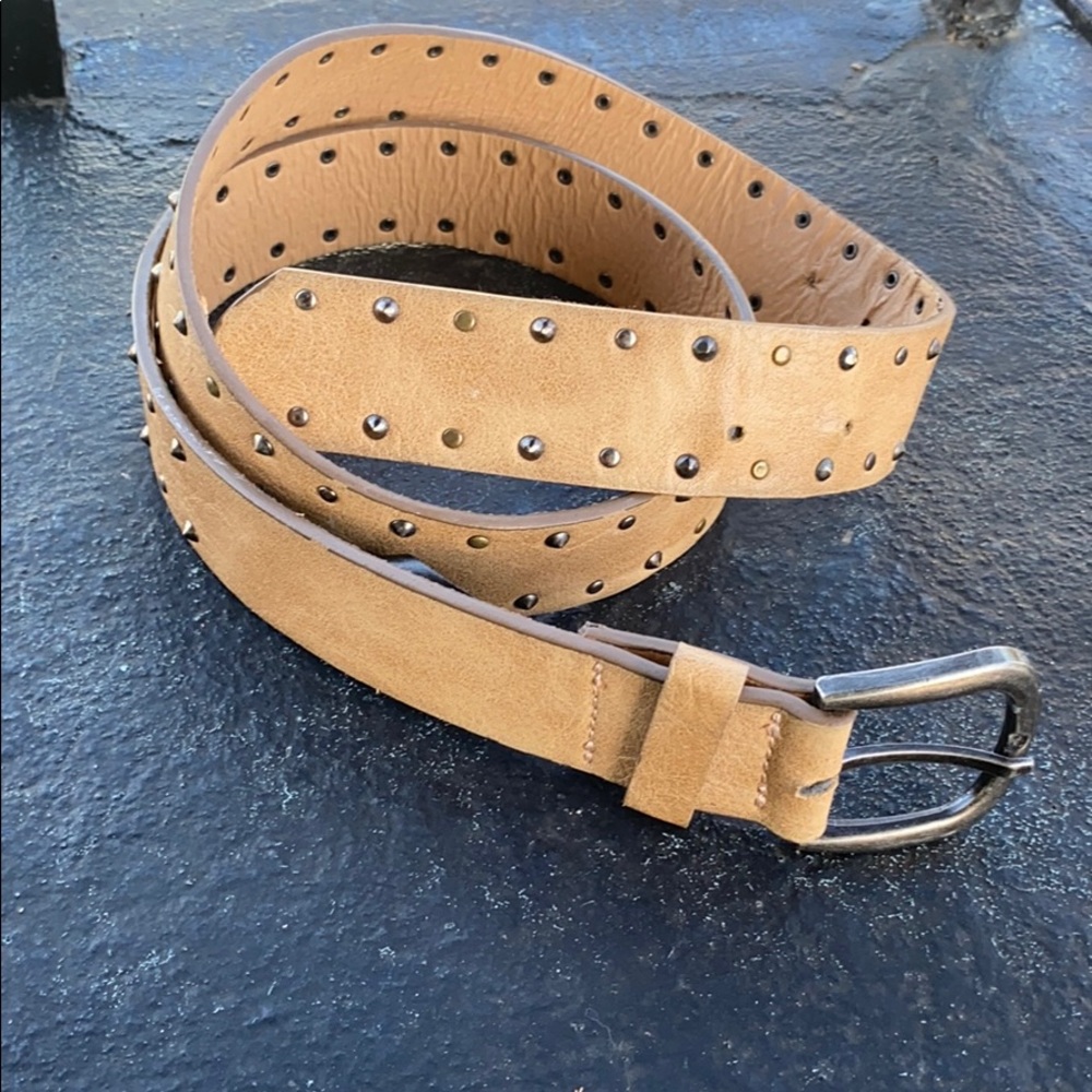 Forever 21 studded beige belt size S or 32